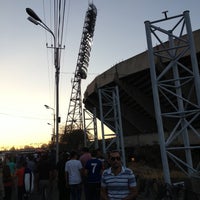 Photo taken at Hrazdan Stadium | Հրազդան մարզադաշտ by Artashes A. on 9/10/2013