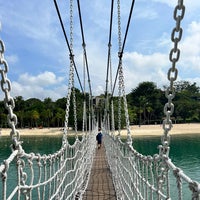 Photo taken at Palawan Beach Rope Bridge by Anna L. on 11/12/2022