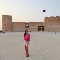 Photo taken at Al-Zubara Castle by Sofi on 9/15/2017