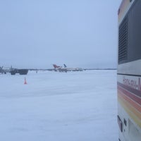 Photo taken at Naryan-Mar Airport (NNM) by Игорь П. on 2/15/2018