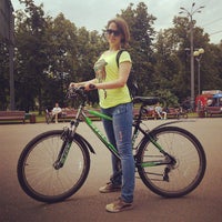 Photo taken at Москвоский велопарад &quot;Let&#39;s bike it&quot; by Valentina O. on 6/16/2013