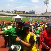 Photo taken at XXXII Maraton internacional de la ciudad de mexico 2014 by Cynthia S. on 8/31/2014