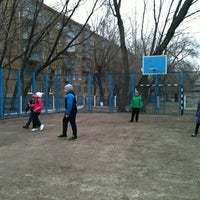 Photo taken at баскетбольная площадка by Лёля Ч. on 4/14/2014