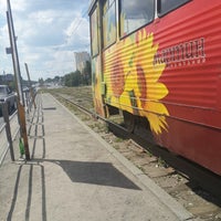Photo taken at Остановка «Универсам» by Alexandra A. on 7/7/2014