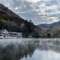 Photo taken at Lake Kinrin by ろく ろ. on 2/23/2024