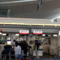 Photo taken at Air China Check-in Counter by Shin-Nosuke F. on 9/13/2016