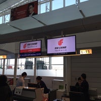 Photo taken at Air China Check-in Counter by Shin-Nosuke F. on 12/15/2016
