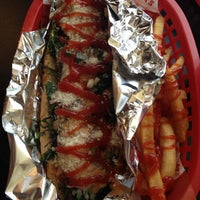 Photo taken at Petunia&amp;#39;s NY Gourmet Dogs by Patty G. on 4/26/2013