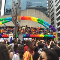 Photo taken at XX Parada do Orgulho LGBT de São Paulo by Vinicius F. on 5/30/2016