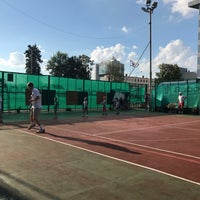 Photo taken at Теннисный корт 5 Гимназии by Татьяна Б. on 7/27/2017