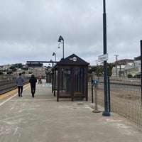 Photo taken at Bayshore Caltrain Station by Lawrence T. on 6/27/2021