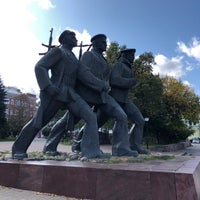 Photo taken at Monument to the heroes of the Volga Military Flotilla by Tanya T. on 9/15/2019