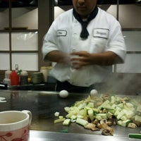 Photo taken at Shogun Japanese Steak House by Neesh on 12/24/2012