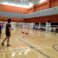 Photo taken at Safra Badminton hall by Daniel G. on 5/10/2013
