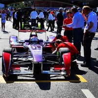 Photo taken at Formula E Moscow ePrix set-up by Олеся А. on 6/6/2015