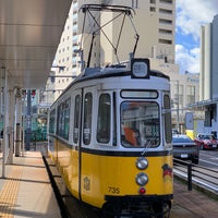 Photo taken at Fukui-eki tram station by MASA on 10/29/2023
