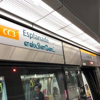 Photo taken at Esplanade MRT Station (CC3) by Gilbert G. on 8/26/2018