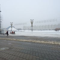 Photo taken at Остановка «Дворец спорта» by Evgeniya K. on 1/27/2016