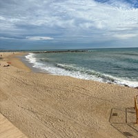 Photo taken at Mar Bella Beach by Ian P. on 11/4/2023