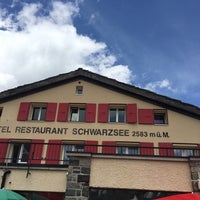 Photo taken at Hotel Restaurant Schwarzsee by Thierry Z. on 7/17/2019