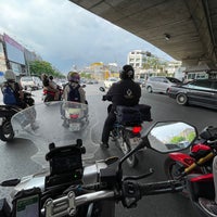 Photo taken at Taksin Intersection Skywalk by Evgeniy K. on 9/2/2021