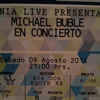 Photo taken at Arena Ciudad De Mexico Concierto de Michael Buble by Daniela L. on 8/10/2014