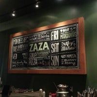 Photo taken at ZAZA Fine Salad &amp;amp; Wood Oven Pizza Co. by Becca C. on 4/24/2013
