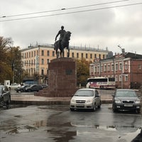 Photo taken at Памятник Великому князю Олегу Рязанскому by Leka A. on 10/14/2017