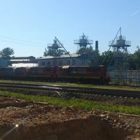 Photo taken at Локомотивное депо «Лихоборы» by Nikolay O. on 5/21/2014