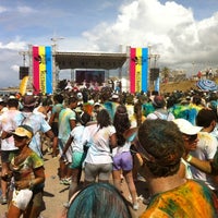 Photo taken at The Color Run Salvador by Marcela B. on 3/30/2014