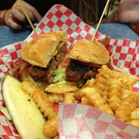 Photo taken at Burgers BBQ &amp;amp; Brews by Lisa R. on 4/26/2013