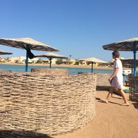 Photo taken at Lagoon at The Three Corners Rihana Resort El Gouna by Nick V. on 8/17/2014