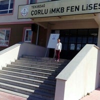 Photo taken at Çorlu IMKB Fen Lisesi by Merve Ç. on 3/5/2017