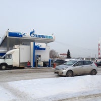 Photo taken at Газпромнефть АЗС № 347 by Mikhail K. on 1/17/2014
