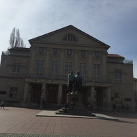 Photo taken at Goethe-Schiller-Denkmal by Daniel on 3/16/2020