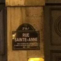 Photo taken at Rue Sainte-Anne by Anna A. on 12/15/2014