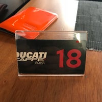 Photo taken at Ducati Caffè by Oscar G. on 12/26/2017