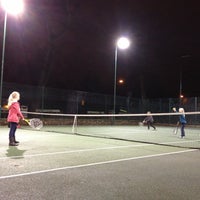 Photo taken at Bishop&amp;#39;s Park Tennis Courts by Max H. on 1/5/2013