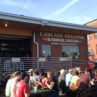 Photo taken at Cascade Brewing Barrel House by Joe L. on 5/26/2013