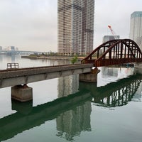 Photo taken at 旧 東京都港湾局晴海線 晴海橋梁 by Ma S. on 4/5/2022