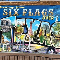 Photo taken at Six Flags Over Texas by Beni G. on 1/22/2023