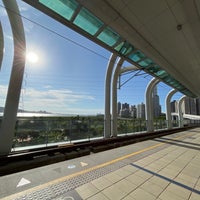 Photo taken at Danhai LRT Hongshulin Station (V01) by Julian W. on 8/21/2022