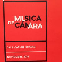 11/5/2016에 Charlie V.님이 Sala Carlos Chávez, Música UNAM에서 찍은 사진