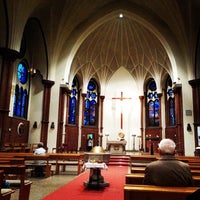 Photo taken at Heilig Kreuz Kirche by Jonathan L. on 12/19/2013