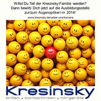 Das Foto wurde bei Kresinsky - brillen.kontaktlinsen.hörgeräte GmbH &amp;amp; Co. KG von Andy S. am 10/1/2013 aufgenommen