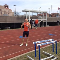 Photo taken at CUNY Queens College Track by Kenneth T. on 4/7/2013