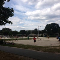 Photo taken at Lincoln Memorial Sand Volleyball Courts by Heather M. on 9/7/2013