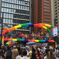 Photo taken at XX Parada do Orgulho LGBT de São Paulo by Bruna B. on 5/29/2016