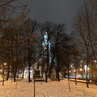 Photo taken at Пушкинский сквер у Елоховского собора by A A. on 1/11/2021