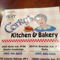 Photo taken at Corky&amp;#39;s Kitchen &amp;amp; Bakery by Ron N. on 5/11/2013